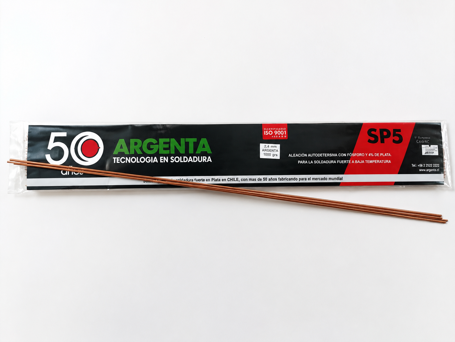 Varilla de soldadura a la plata 5% Argenta