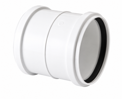 Copla de PVC Sanitario (alcantarillado, 40–160 mm)