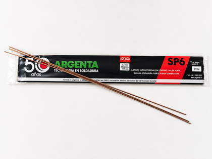 Varilla de soldadura a la plata 6% Argenta