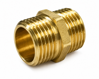 Niple de Bronce HE-HE — Pack 10 unidades