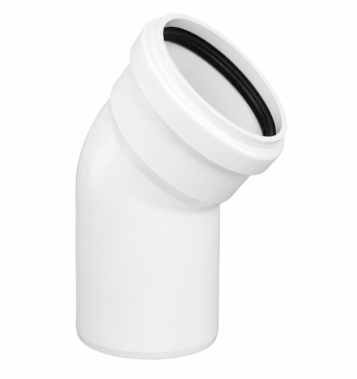 Codo de PVC Sanitario 45° (alcantarillado, 40–160 mm) - 160mm