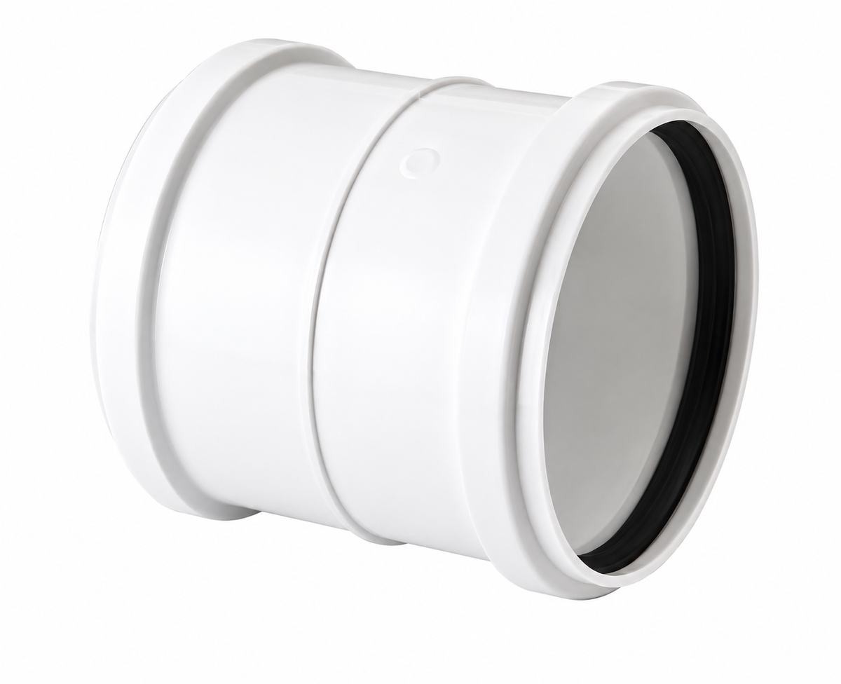 Copla de PVC Sanitario (alcantarillado, 40–160 mm) - 160mm