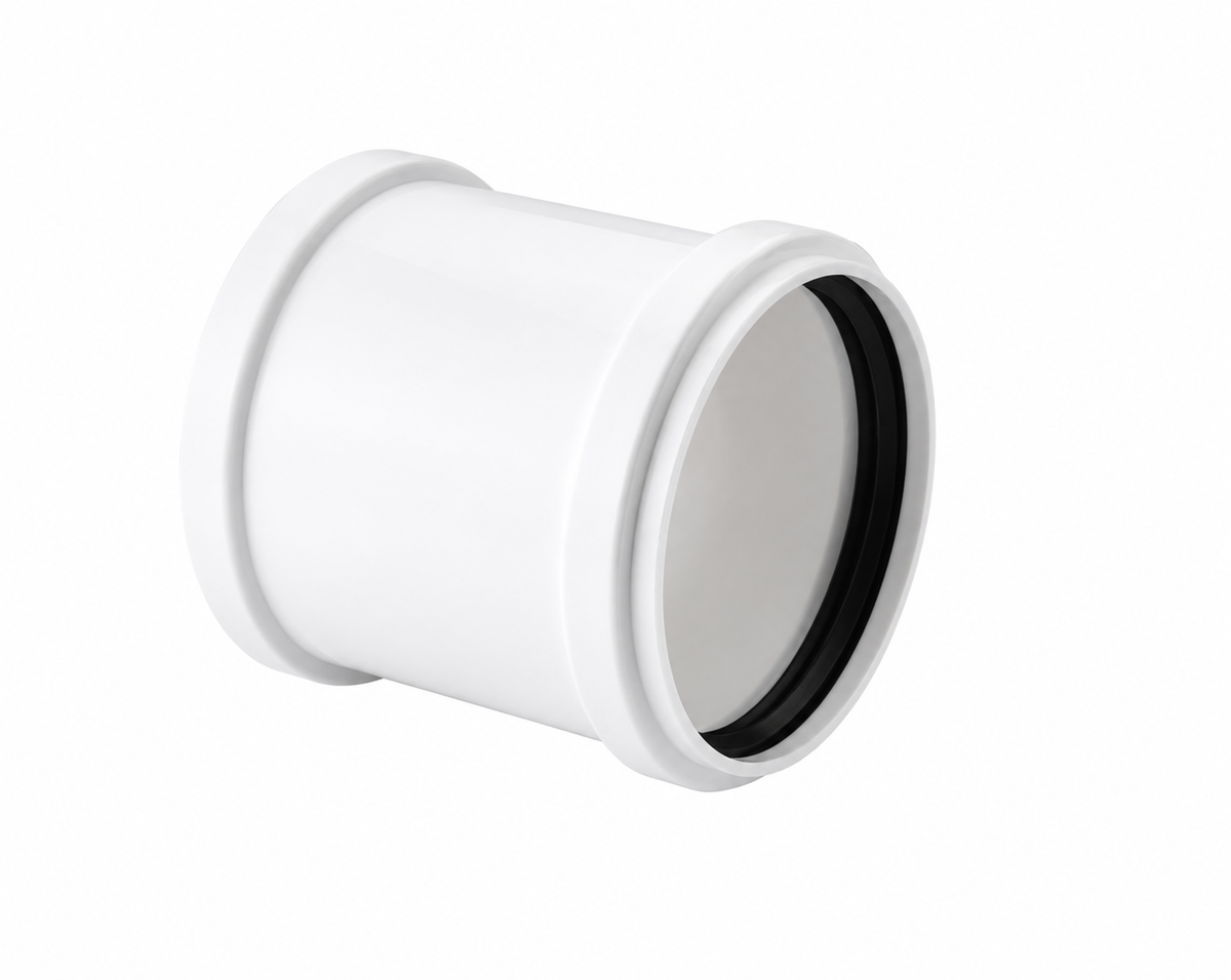 Copla de Reparación de PVC Sanitario (sin tope, 40–160 mm) - 160mm