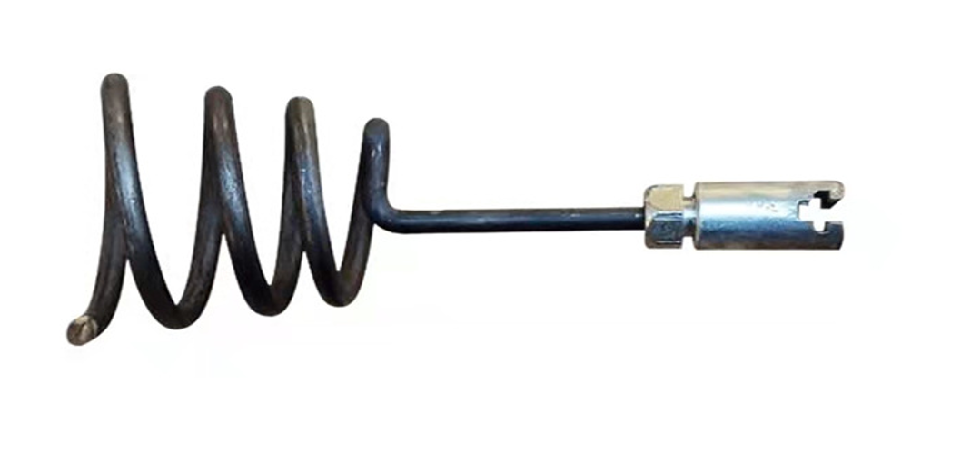 Cabezal Cola de Chancho 80 mm para Destapador (acople PIN) - 80 mm